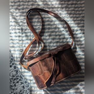 Brown Leather Crossbody Bag